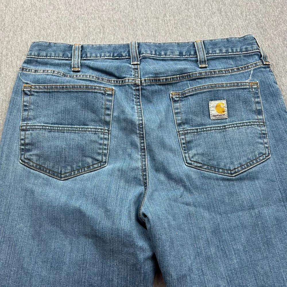 Carhartt Rugged Flex Relaxed Fit Jeans Mens 34x31 Blue Denim Pants BD2804-M - Picture 14 of 16